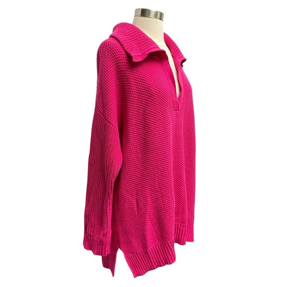 Ralph Lauren Ribbed Knit Shawl Collar Sweater In Pink Size 2X - Picture 4 of 7